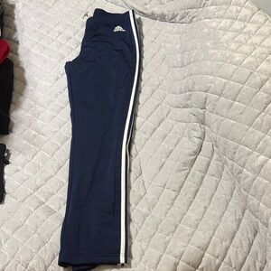 adidas Navy Joggers with White Side Stripes